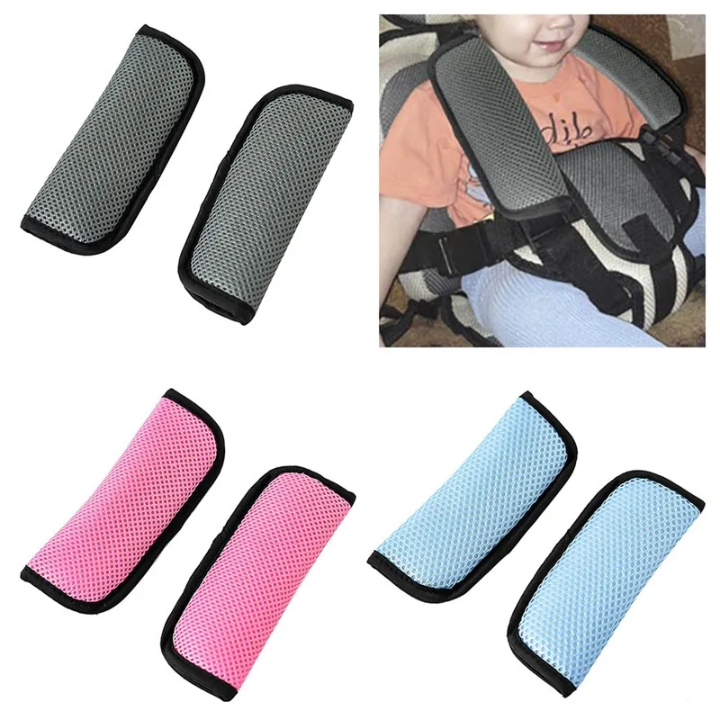 

2pcs Car Child Safety Seat Belt Shoulder Cover Protector For Baby Stroller Protection Crotch Seat Belt Cover Car Styling