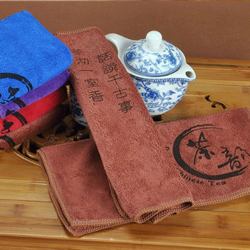 

Tea Cloth Absorbent Strong Tea Napkins Tea Set Accessories Nice Gift Tea Towels 1 PCS Superfine Fiber 30*30cm