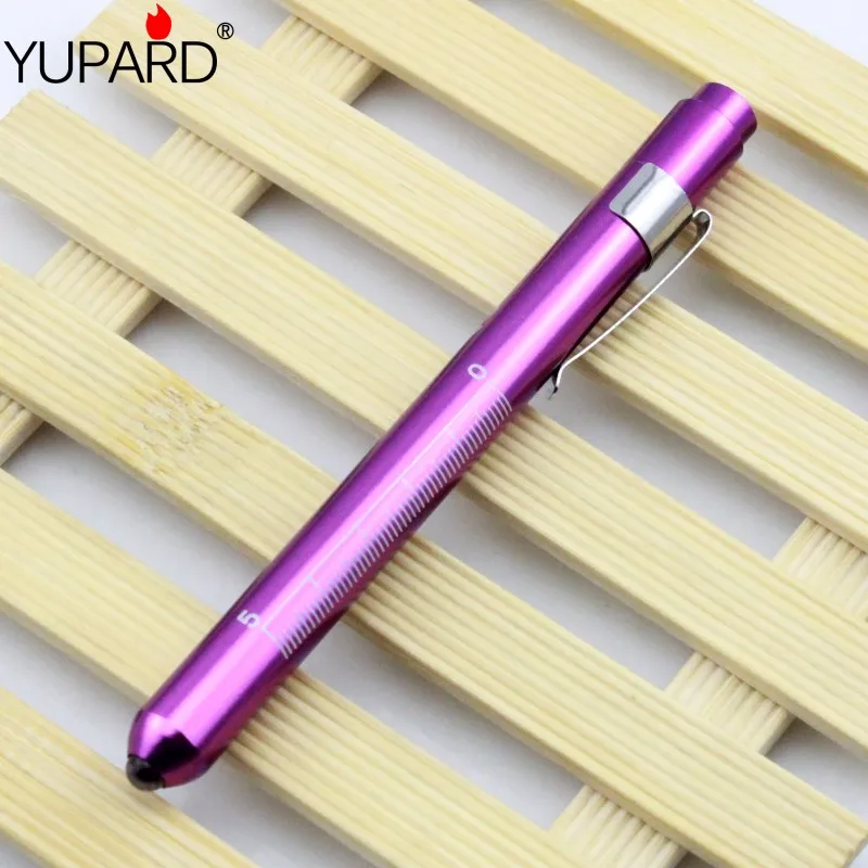 

YUPARD Doctors clinical pen light LED flashlight mouth ear care inspection lamp medical pen light by 2 AAA batteries First Aid