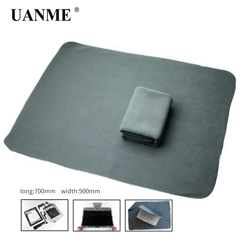 

UANME Anti-static Cloth Work Maintenance Flannel For iPhone iPad Tablet Cell Phone ESD Opening Protection Desk Mat Platform