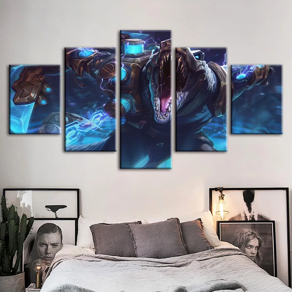 

Wall Artwork Home Decoration League Of Legends Renekton Game Canvas Painting Printed Modular Pictures Posters For Living Room