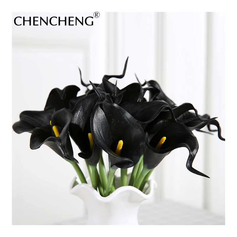 CHENCHENG 31 шт./лот Искусственные цветы на ощупь искусственная Калла Лилия свадебные