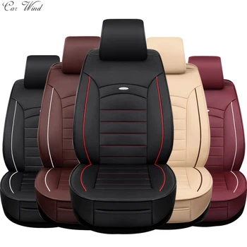 

car wind Universal leather car seat cover For land cruiser 200 suzuki swift outlander xl citroen elysee ford focus 2 accessories