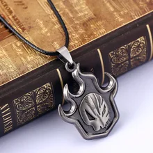 Collier Cosplay Kurosaki Ichigo pour hommes, bijoux de dessin animé, ras du cou, pendentif en alliage, breloque, chaîne