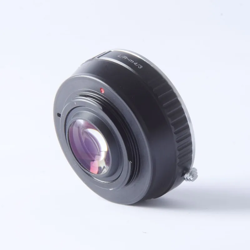 Focal Reducer Speed Booster Turbo adapter ring for R LR Lens to m4/3 mount camera GF6 E-PL6 GX1 GX7 EM5 EM1 E-PL5 BMPCC