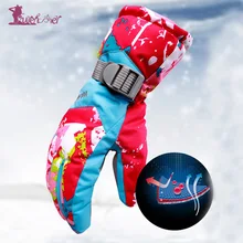 Lurehooker женские водонепроницаемые зимние теплые лыжные перчатки для активного спорта, ветрозащитные перчатки для сноуборда женские цветные лыжные перчатки