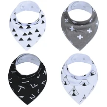 1 шт. 37 стилей детские нагрудники аксессуары для мальчиков новорожденных девочек полосатый слюнявчик хлопок Мягкий шарф с треугольниками для малышей слюнявчик для младенца полотенце