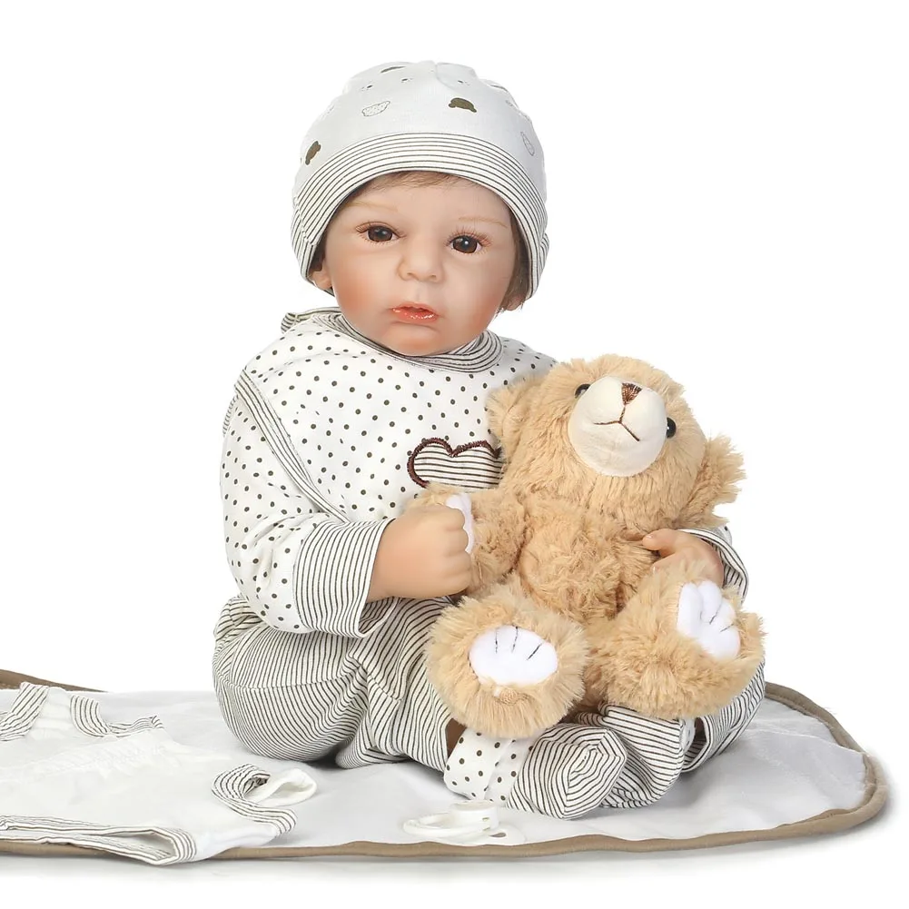 

50CM/20inch NPK Doll Baby Reborn Dolls Girl Gifts Lifelike Soft Vinyl Silicone Boy Newborn Toys M09