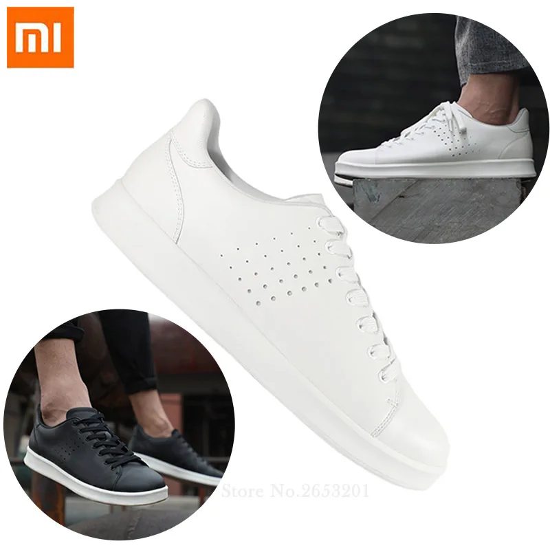 

Xiaomi Mija Free Tie Leisure Genuine Leather Shoes Non-slip Fashionable Comfortable Breathable Smart Sport Shoes For Man Woman
