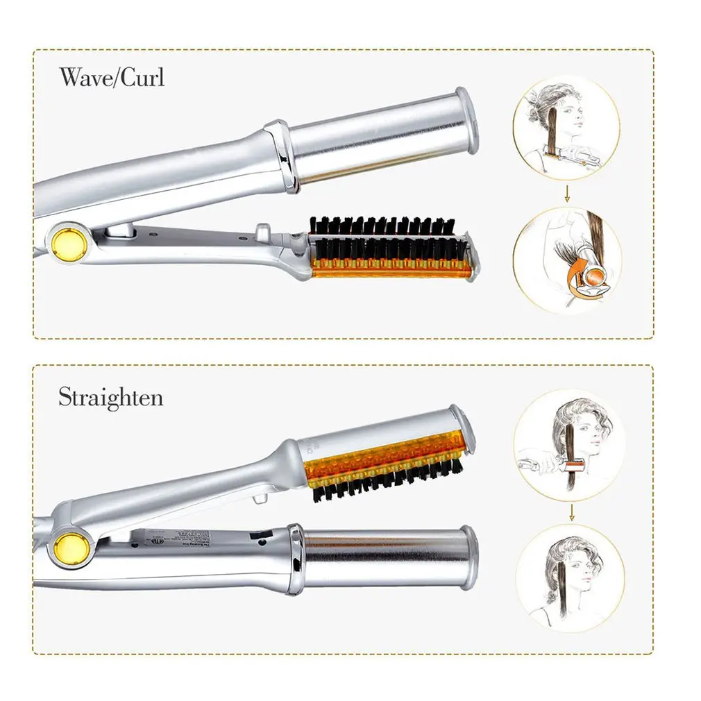 Модный выпрямитель для волос, щипцы для завивки и выпрямления, парикмахерские инструменты, электрические щипцы для завивки и выпрямления волос