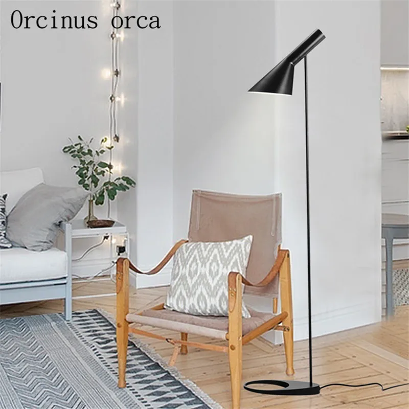 

Simple modern Nordic creative living room bedroom lamp study eye protection LED floor lamp