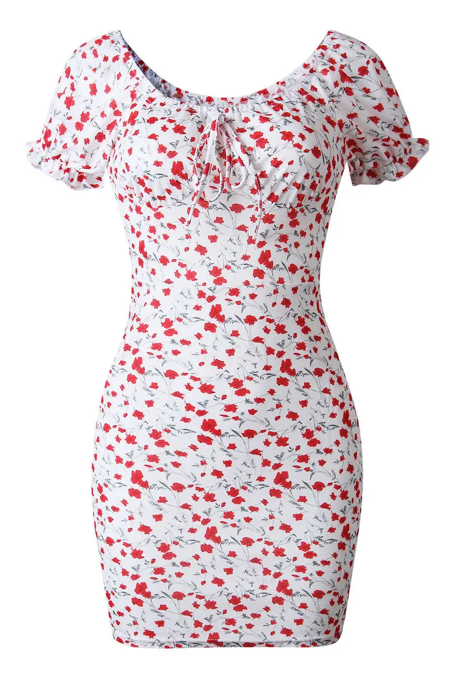 Gladiolus 2019 Summer Women Dress Short Sleeve Slash Neck Floral Print Slim Mini Sexy Dress Women Hot Short Dresses Sundrees (11)