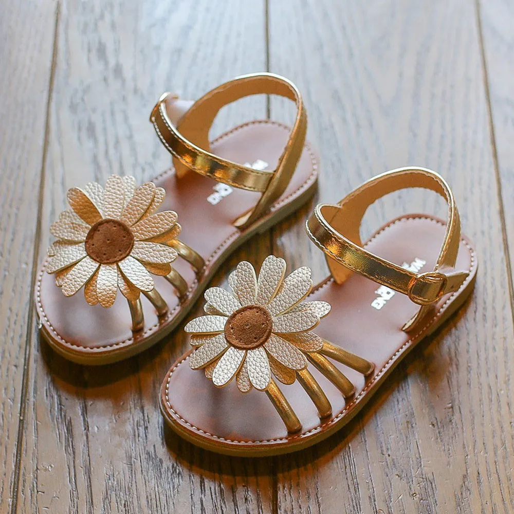 Детская обувь для маленьких детей; детские сандалии для девочек цветок в римском стиле Босоножки Туфли для принцессы zapatillas niña; сезон лето, для малышей,# E30