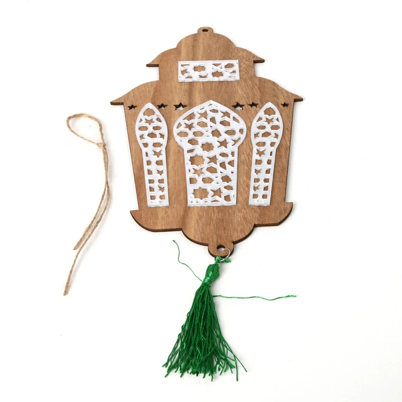 

EID MUBARAK Wooden Pendant Decor for DIY Home Ramadan Decoration Hanging Pendants Islamic Muslim Party Decor Supplies