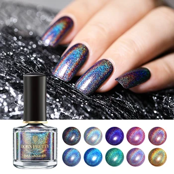 

BORN PRETTY 6ml Deluxe Nail Polish Laser Glitter Nail varnish Varnish Polish