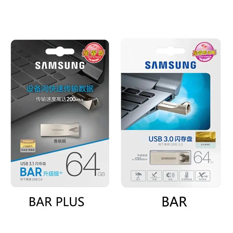 SAMSUNG USB 3.0 Flash Drive 32GB 64GB 128GB Metal Mini Pen Drive OTG Pendrive Memory Stick Storage Device U Disk Free Shipping