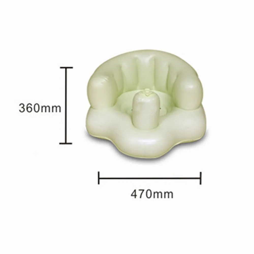 Портативный складной диван детский надувной стул ПВХ Дети Кормление Младенческая игра обеденный стул для ванной пластик узнать диван табурет 3 цвета