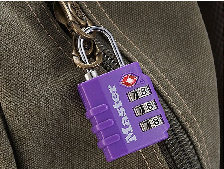 Master Lock TSA Luggage Strap Locks Digit Plastic Alloy Password Customs Luggage Padlocks Combination Suitcase Padlock Travel (6)