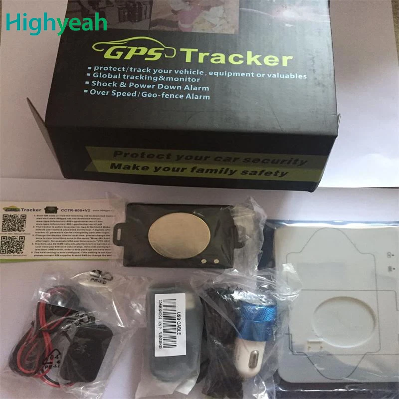 GPS трекер localizador CCTR800 + автомобильный с USB проводами внешним адаптером для