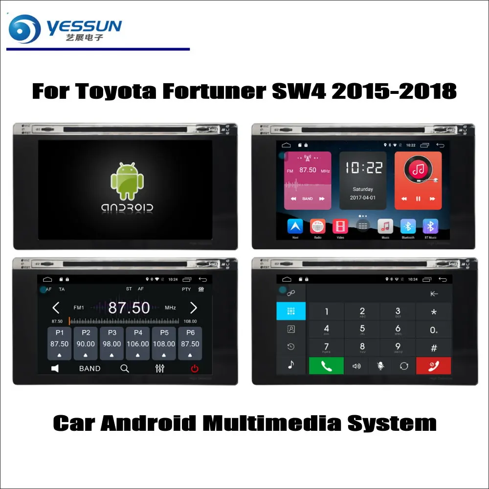 

For Toyota Fortuner SW4 AN150/AN160 2015-2018 Car Radio CD DVD Player GPS Navigation Android System HD 8" Screen Multimedia