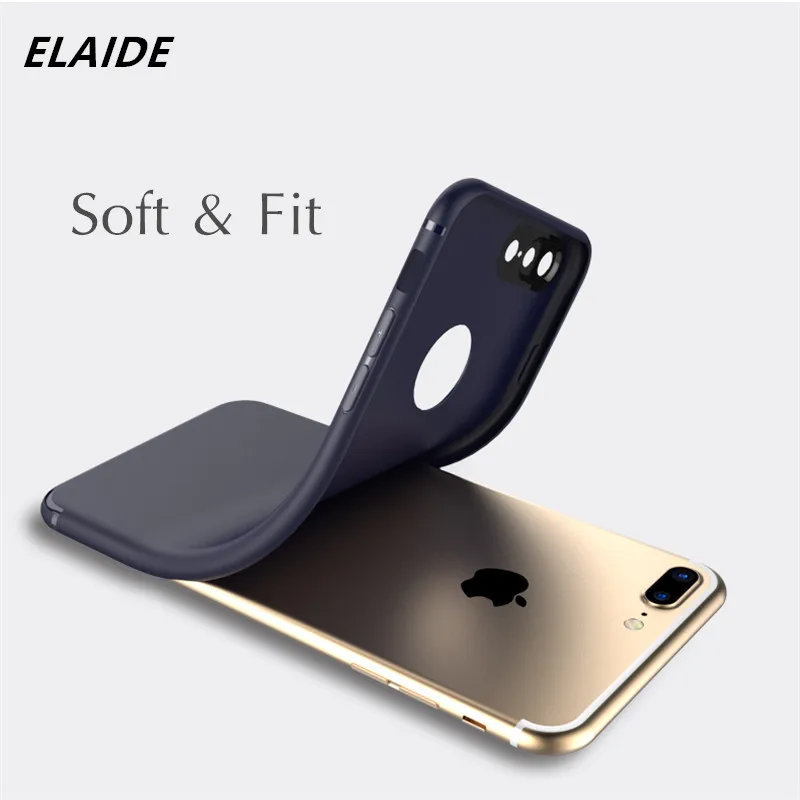 

ELAIDE Ultra Slime Phone Cases for iPhone 6 Case 5s 6s Cases Scrub Silicone Soft Shockproof Phone Bag Cover for iPhone 7 Case
