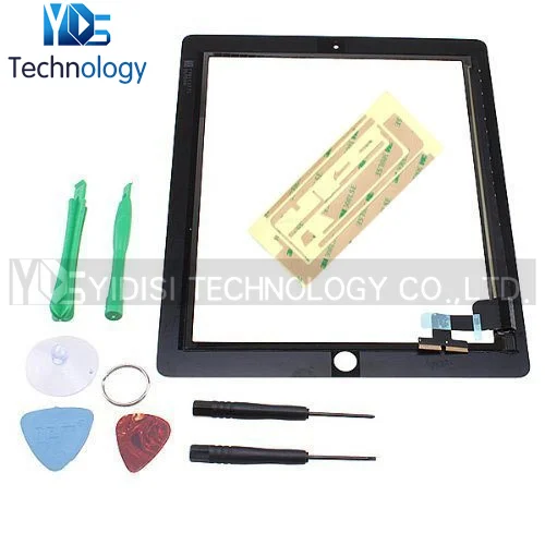 

New Touch Screen for iPad2 A1395 A1396 A1397 Digitizer Front Panel Replacement Touchscreen +Adhesive&Tool Kits