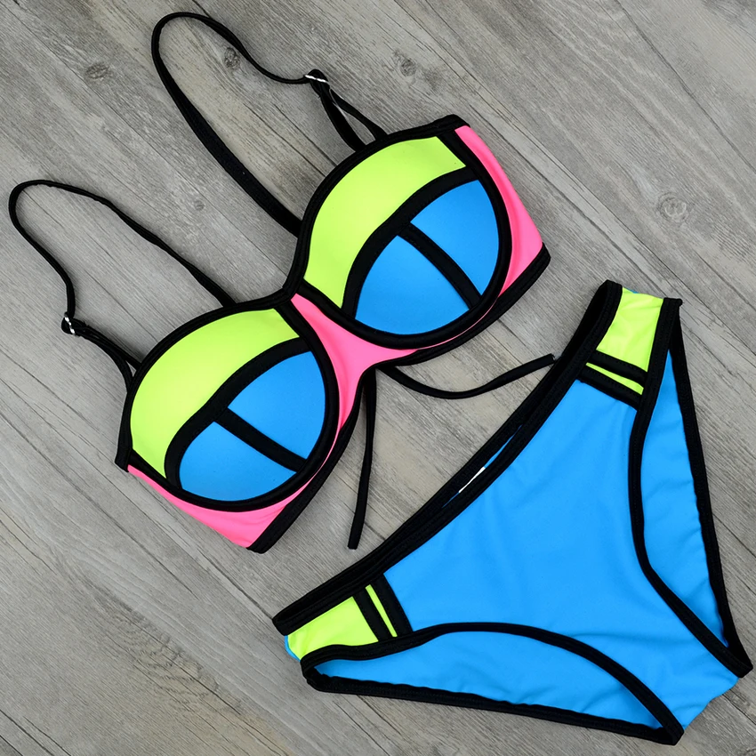 Kids Patchwork Swimsuit Bikini for Summer Fun