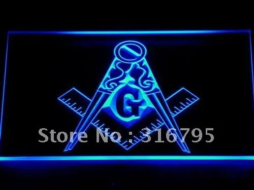 710 масонский масон, вольный каменщик эмблема светодиодный неоновый знак с переключателем вкл/выкл 20+ цвета 5 размеров на выбор