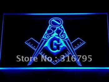 

710 Masonic Mason Freemason Emblem LED Neon Sign with On/Off Switch 20+ Colors 5 Sizes to choose