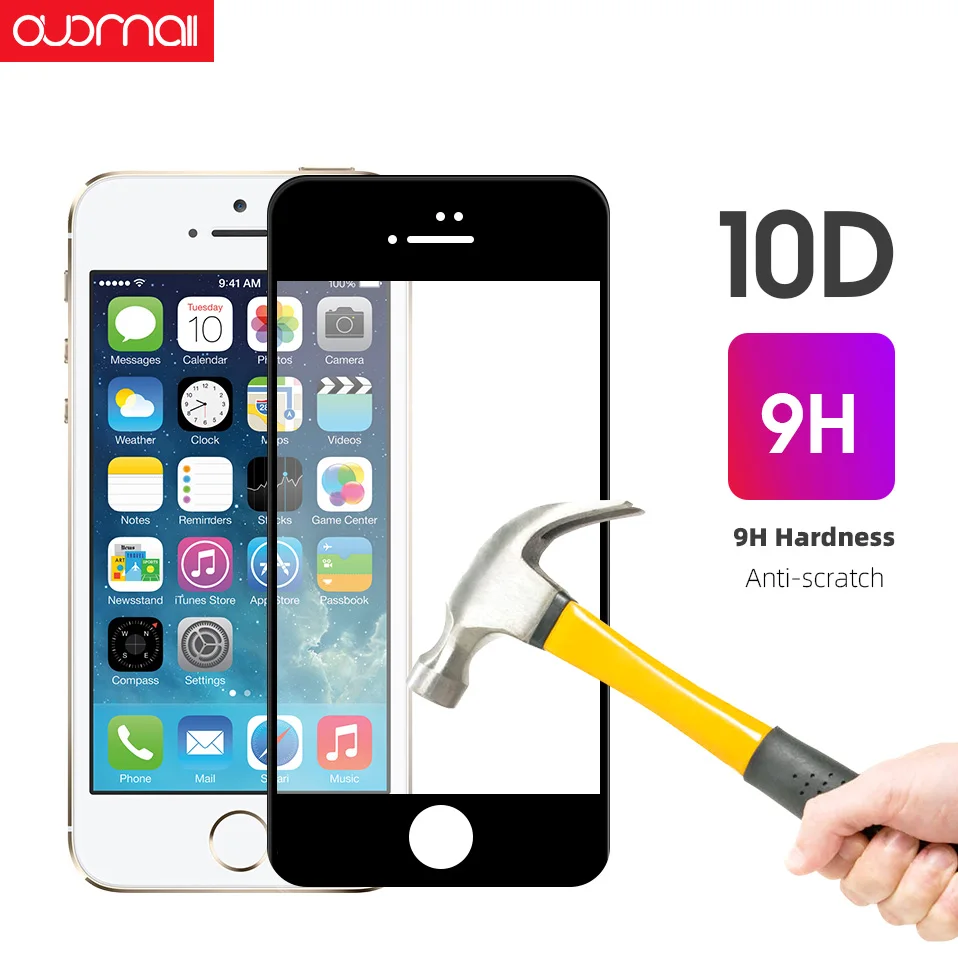 10D Edge high definition tempered film For IPhone8 7 6 6s plus Full screen cover tempered