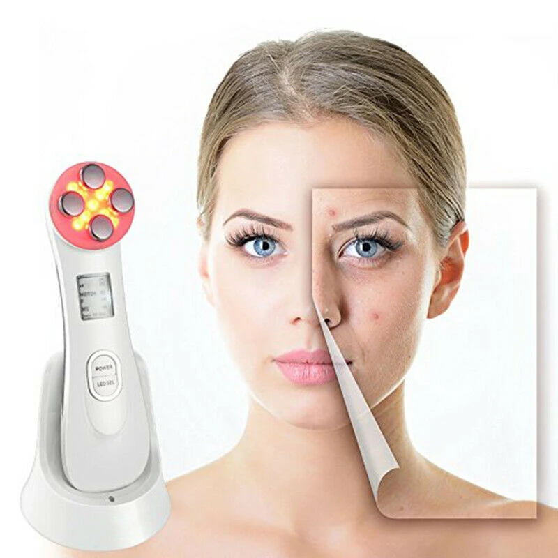 

5 In 1 Facial Skin Care Time Master Anti-Aging RF Face Toning LED Photon Therapy Device YUF99