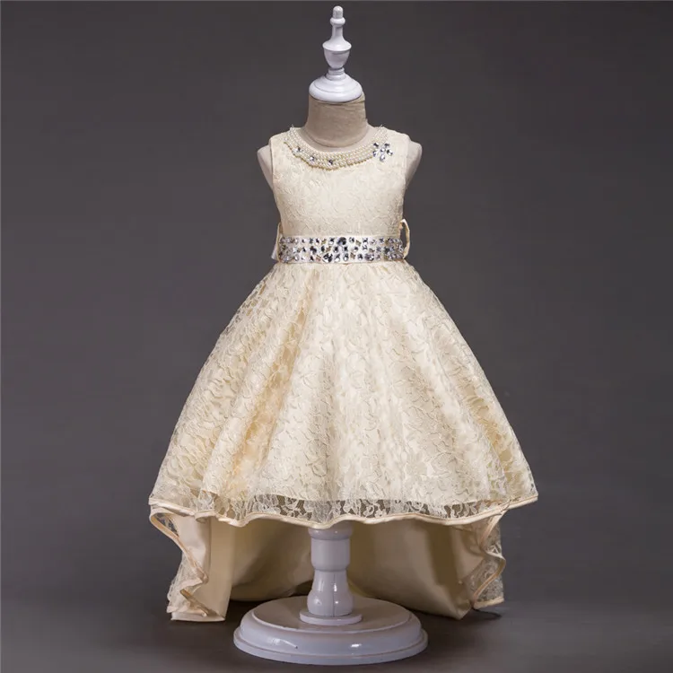 Для Девочек Свадебное платье элегантные вечерние принцессы бальные и конкурсные Детские платья одежда с цветочным рисунком для девочек