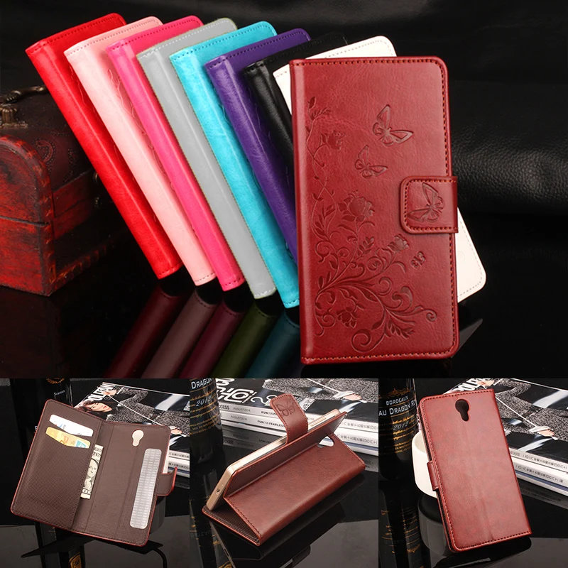 

HongBaiwei Brand Luxury Wallet Leather Case for Homtom HT3 Flip Stand 3D Fashion Flower Card Bag Cover Coque