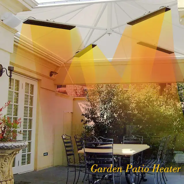 Premium Outdoor Strip Infrared Electric Patio Heaters 2400w Saa