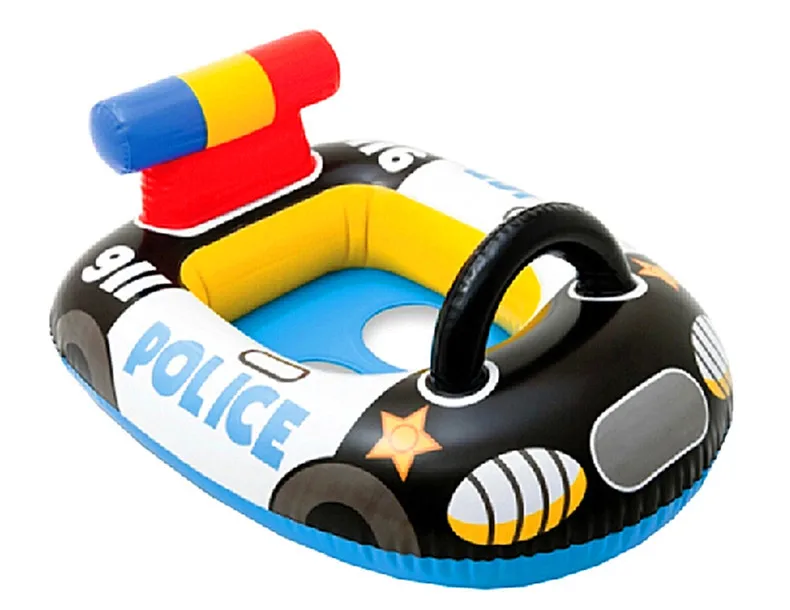 Забавная форма детский бассейн с героями мультфильмов, надувной круг, детская погремушка внутри, пожарная спасательная патрульная лодка, тренировочная вода