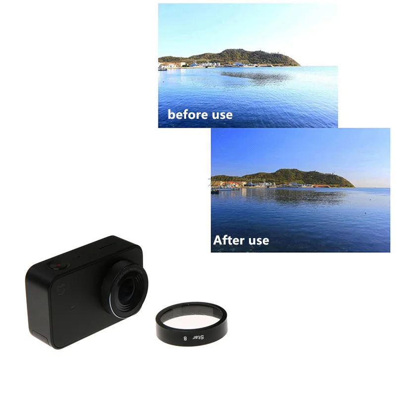 Lens UV  CPL Filter Star 8 Circular Polarizer Filtors Cover Lens Protector for Xiaomi Mijia MI Jia Mini 4K Action Camera Accessories (12)