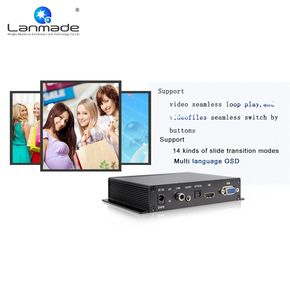MPC1080P 10 Full HD видео бесшовный переключатель кнопка медиаплеер цифровая