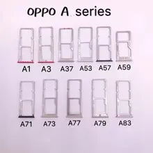 OPPO-Adaptador de tarjeta SIM Dual bandeja de ranura para teléfono inteligente placa base FFC, A1, A3, A37, A53, A57, A59, A71, A73, A77, A79, A83