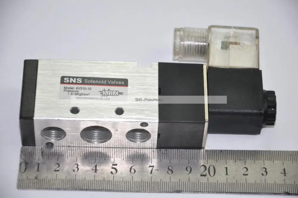 Fevas Air Solenoid Valves 4V430C-15 3 Position 5 Port 1//2 Pneumatic Control Valve Color: AC110V