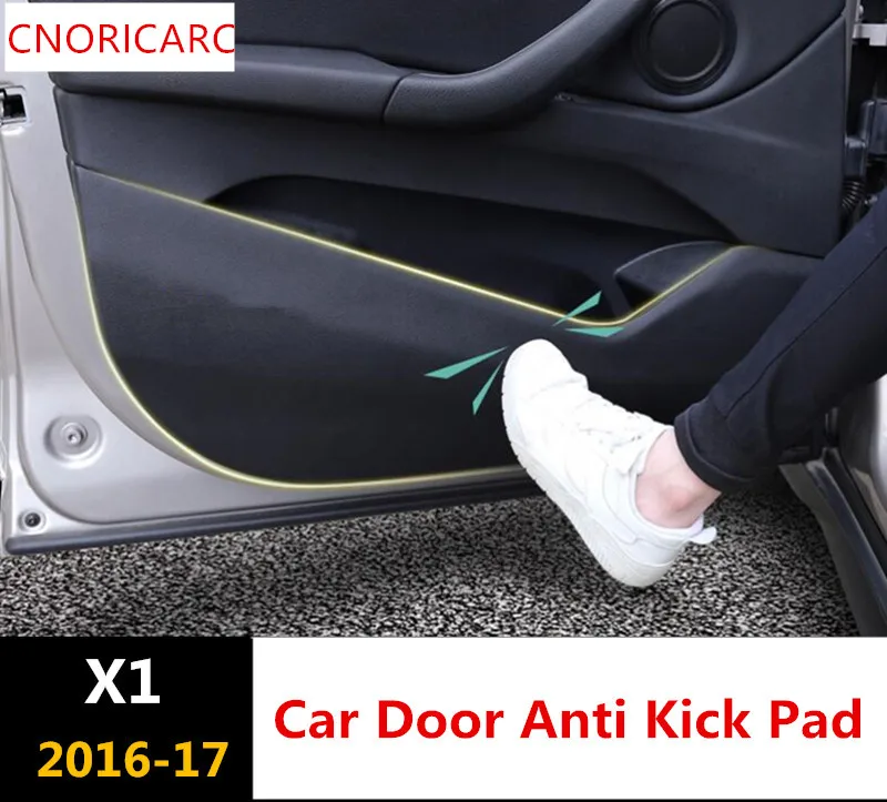 Leather Car Door Anti Kick Pad Glove Box Anti dirty mat Threshold