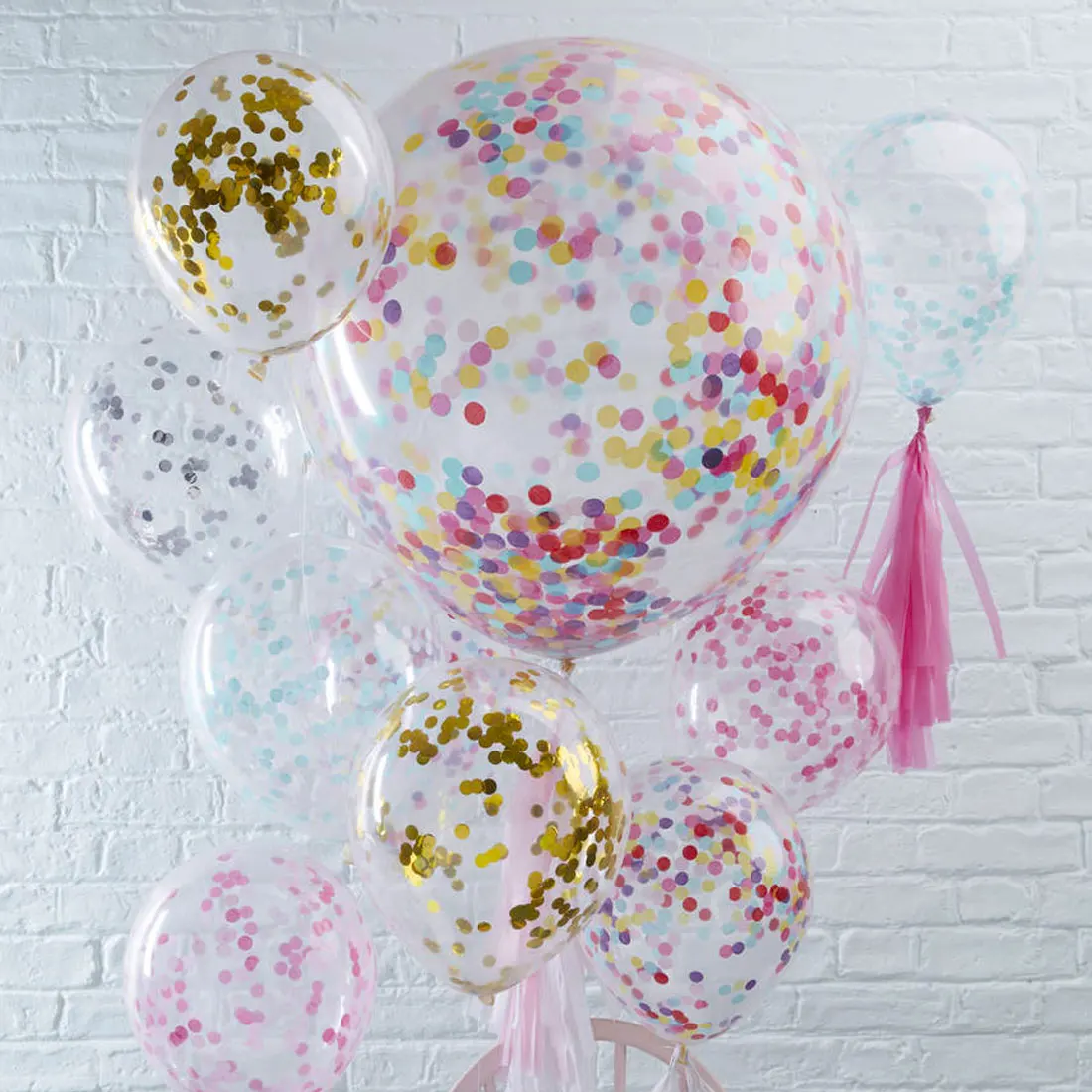 20pcs 12inch 30cm Clear Confetti Balloon Latex Confetti Ballon Wedding