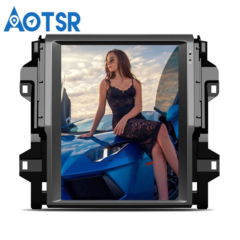 Cheap Vertical screen IPS PX6 4+64GB Android 8.1 Car DVD player For toyota fortuner 2016+ radio Multimedia stereo unit buit-in Carplay 5