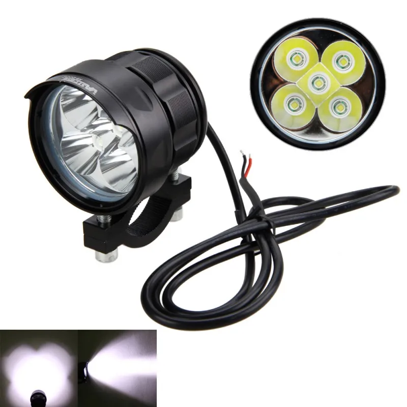  2PCS 50W 3 Modes High Low SOS 5000LM 4V-84V Motorcycle 5x XM-L T6 LED Driving Headlight Fog Lamp Sp - 32966288037