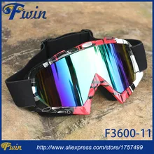 100%UV Protection Skiing Motocross Goggles Glasses MX Off Road Helmets Racing Goggles Sport Motorcycle Gafas with color lens