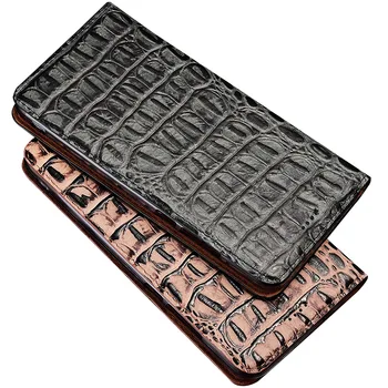 

Crocodile Genuine Leather Case For Meizu 15 16 16T S XS 16X 16S 16XS Pro 16th Plus Case Stand Flip Magnetic Mobile Phone Cover