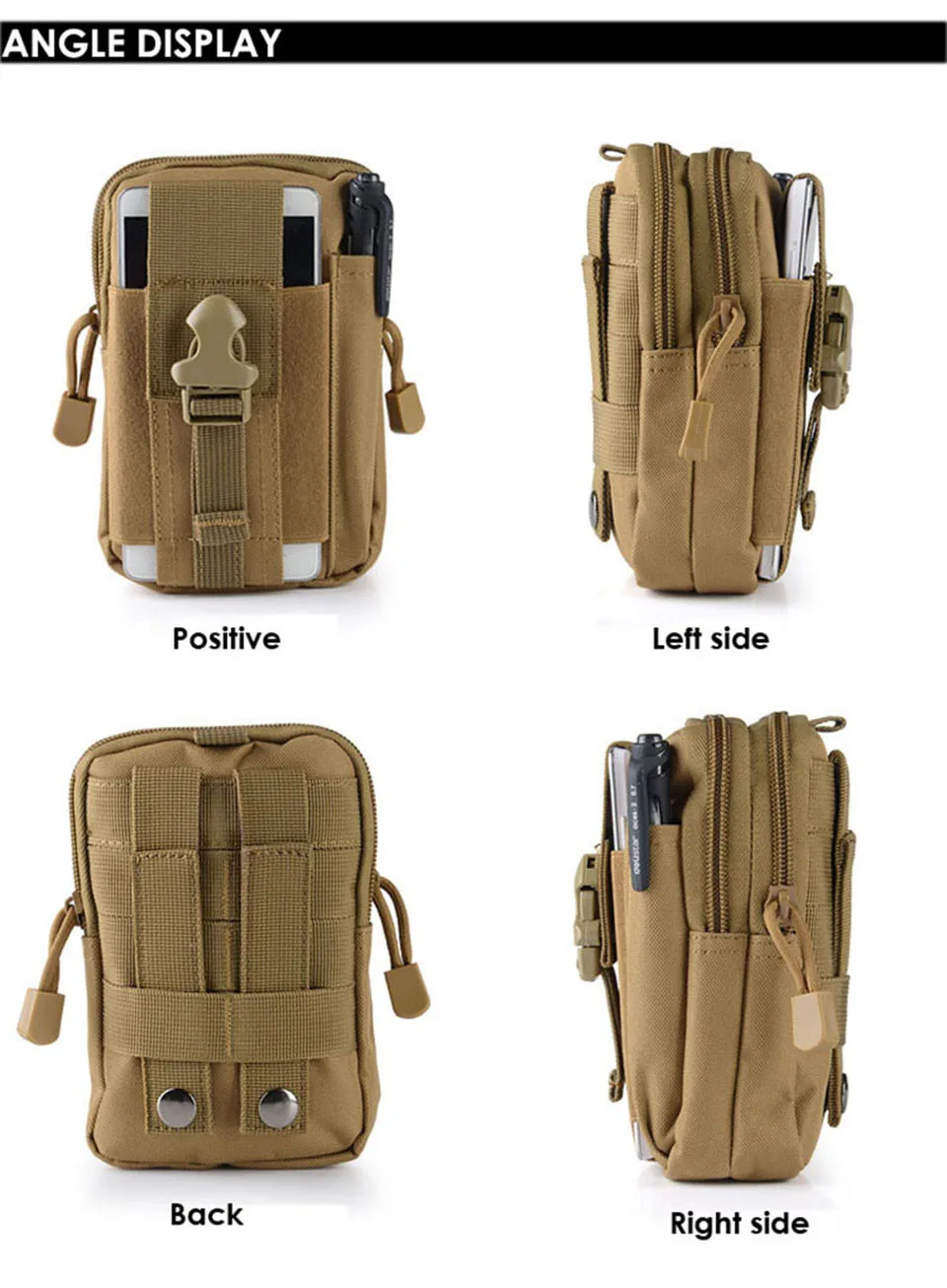 Многофункциональная походная сумка для альпинизма Тактическая Военная поясная сумка-кошелек чехол для телефона