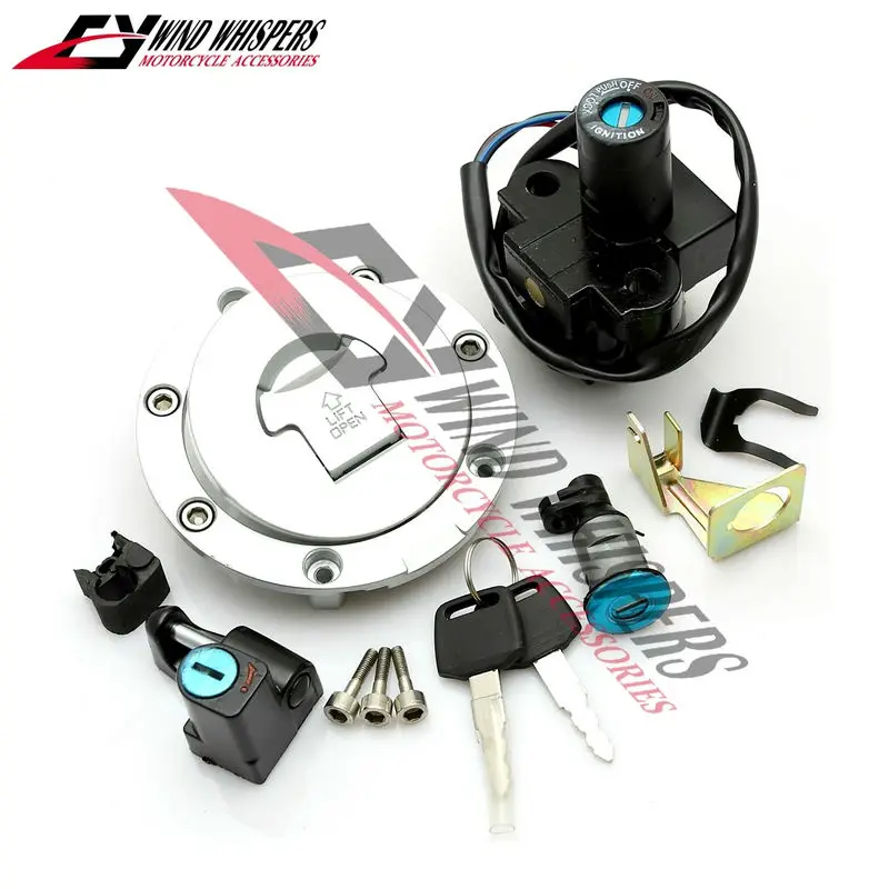 Motorcycle Ignition Switch Lock Fuel gas Tank Cap Cover Seat Handle