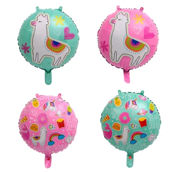 

1PC 18inch Alpaca Llama Cactus Sheep Helium Foil Balloons for Wedding birthday party decorations kids toy Supplies