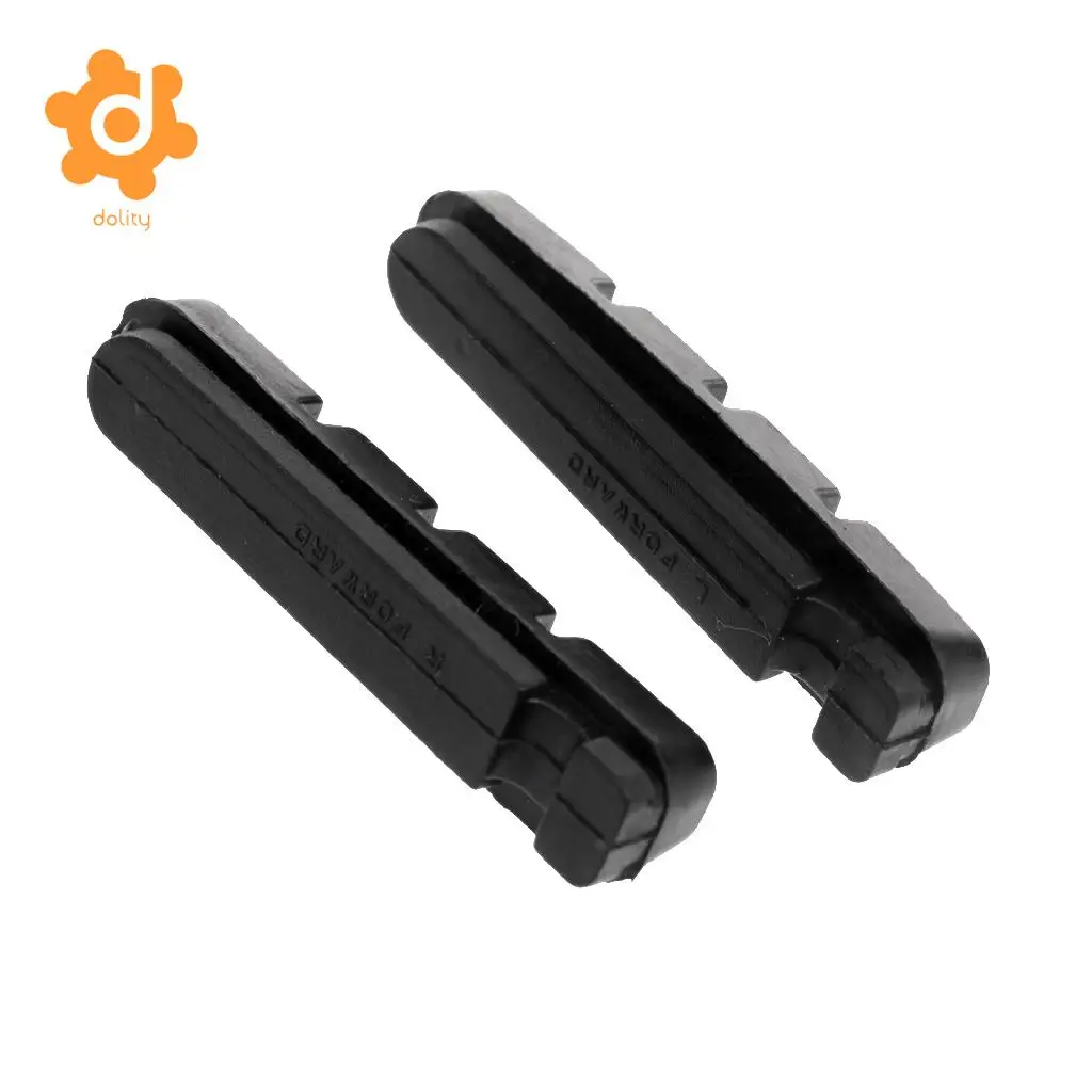 MagiDeal 2Pcs Rubber Road Bike Brake Replacement Pads Blocks Cycling Bicycle V-brake replacement brake pads for carbon rims 58mm