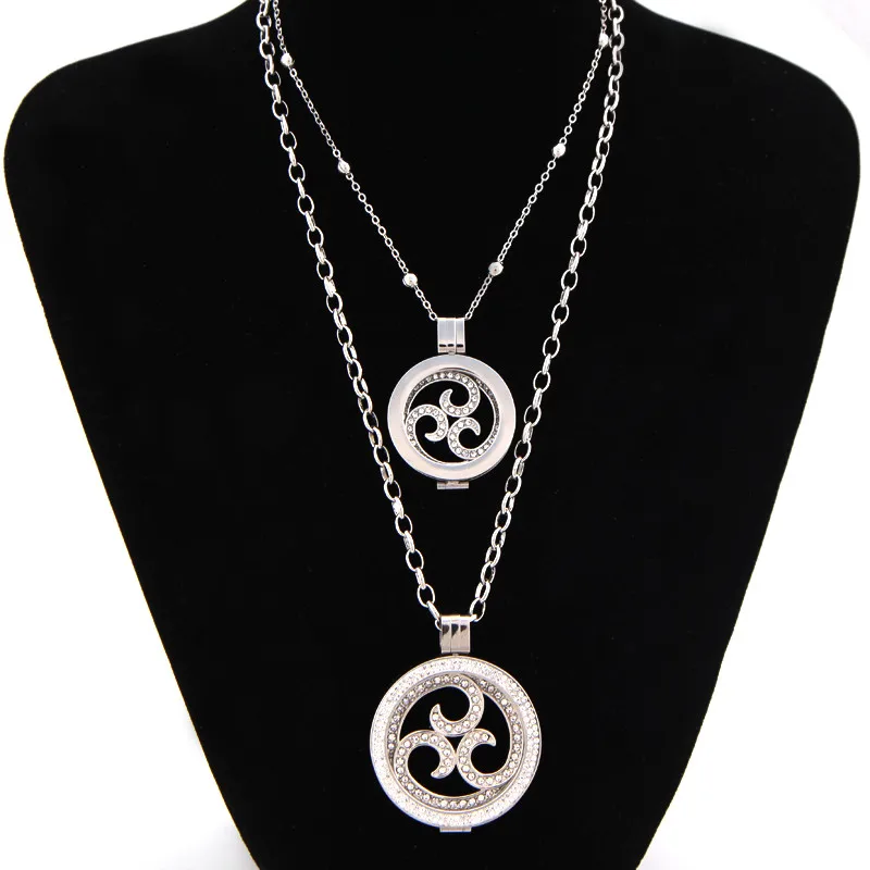 Винни Дизайн Jewelry 2 шт. удивительные медальон кулон Цепочки и ожерелья с завитками
